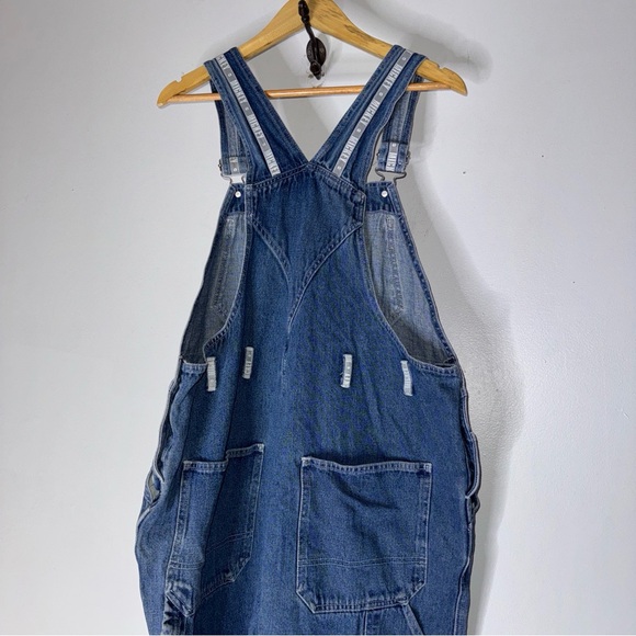 Vintage 90s Mickey Mouse Overalls Adult Denim Baggy XL Disney Catalog - Picture 6 of 10